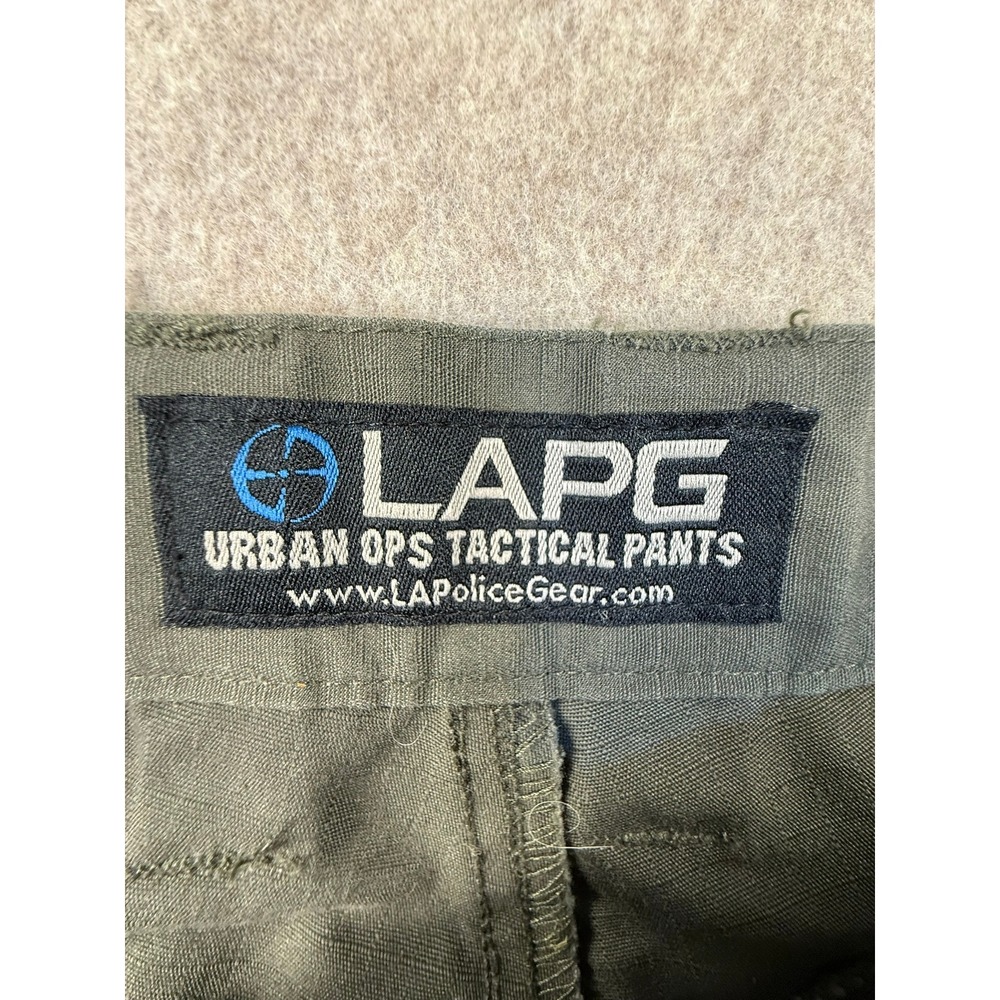 LA Police Gear LAPG Urban Ops Tactical Pants 34x32 Olive Green Ripstop CCP1017 - Picture 6 of 7